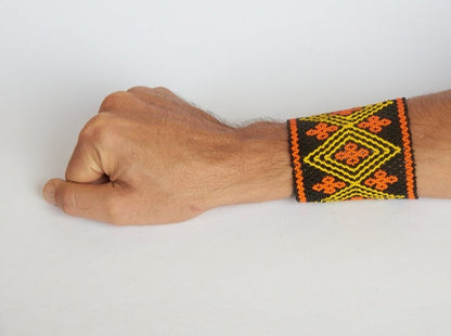 Pulseira de Miçanga de Vidro Indígena