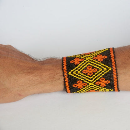 Pulseira de Miçanga de Vidro Indígena