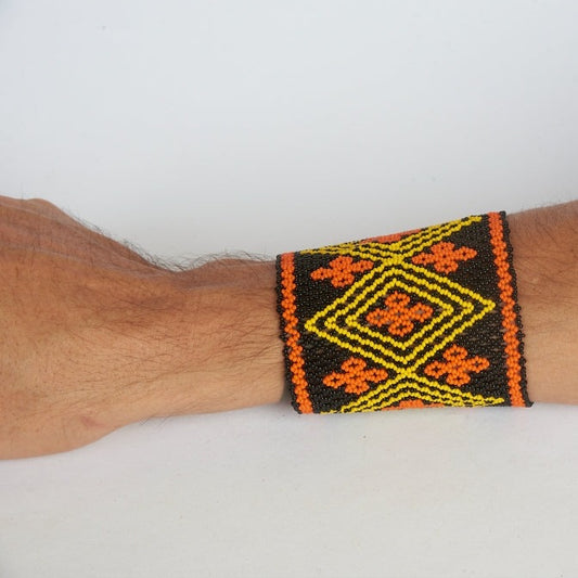 Pulseira de Miçanga de Vidro Indígena