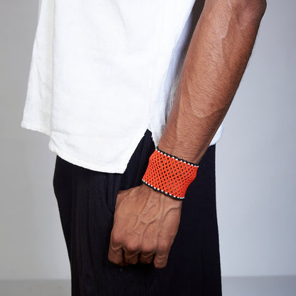 Pulseira de Miçanga Colorida fio Elástico Povo Waura