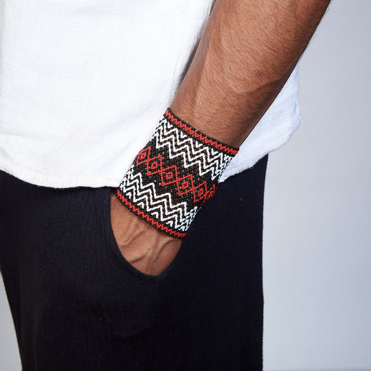 Pulseira de Miçanga Colorida fio Elástico Povo Waura