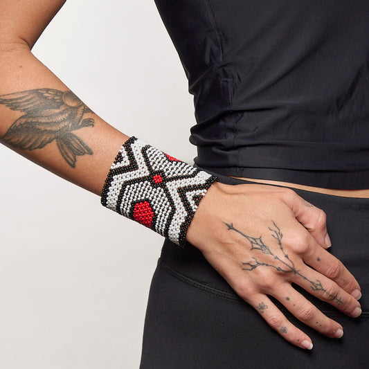 Pulseira de Miçanga fio Elástico Povo Kamayurá