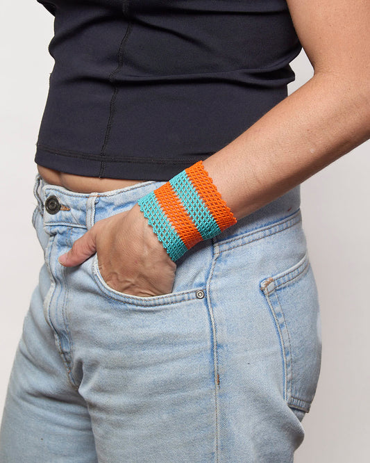 Pulseira Indígena Fio de Nylon e Miçanga Povo Kayapó