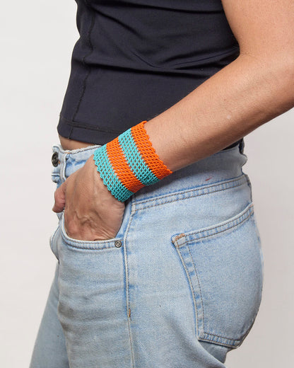 Pulseira Indígena Fio de Nylon e Miçanga Povo Kayapó
