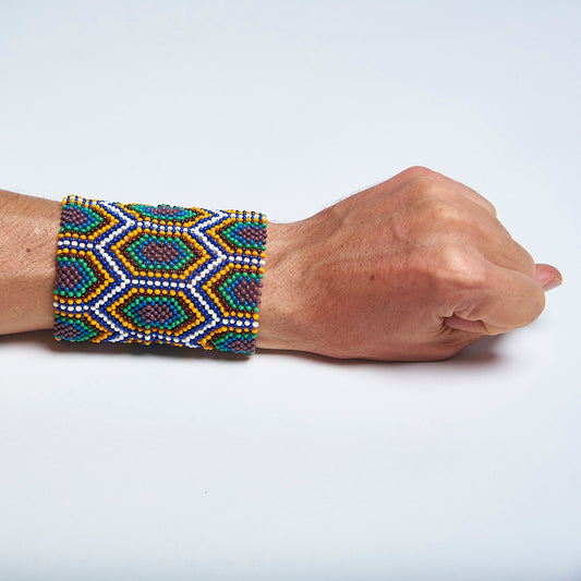 Pulseira de Miçanga Colorida Kayapó
