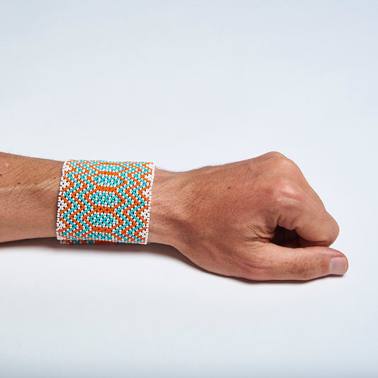 Pulseira Indígena de Miçanga Kayapó