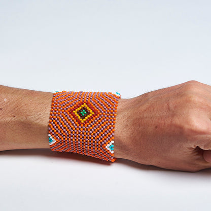 Pulseira Indígena de Miçanga Kayapó