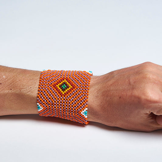 Pulseira Indígena de Miçanga Kayapó