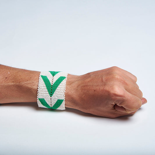 Pulseira de Miçanga Fio de Nylon Povo Kayapó