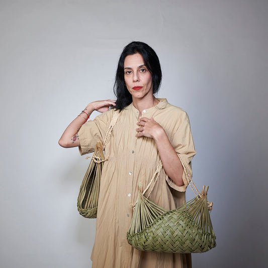 Bolsa Artesanal Indígena Krahô Fibra de Buriti