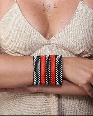 Pulseira Indígena de Miçanga Kamayurá