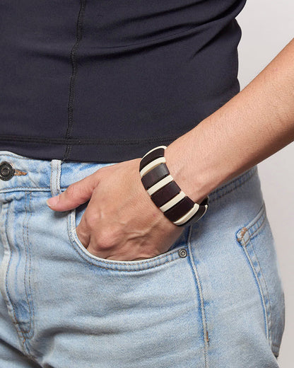 Pulseira Indígena de Madeira Povo Xakriabá