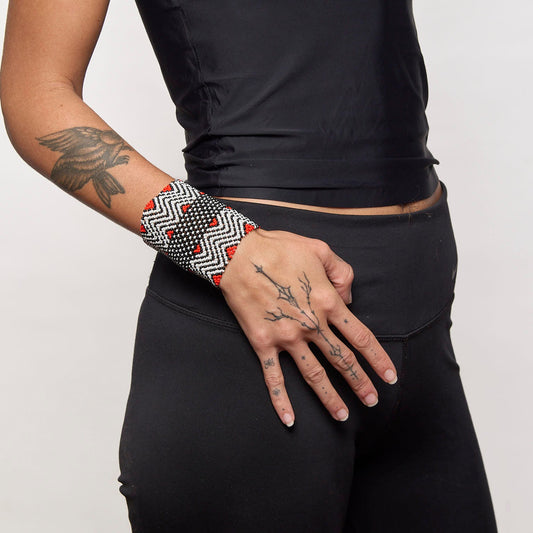 Pulseira de Miçanga fio Elástico Povo Kamayurá