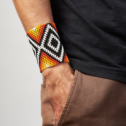 Pulseira de Miçanga de Vidro Waura