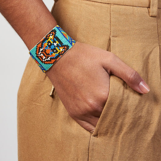 Pulseira de Miçanga Tigre Wayana