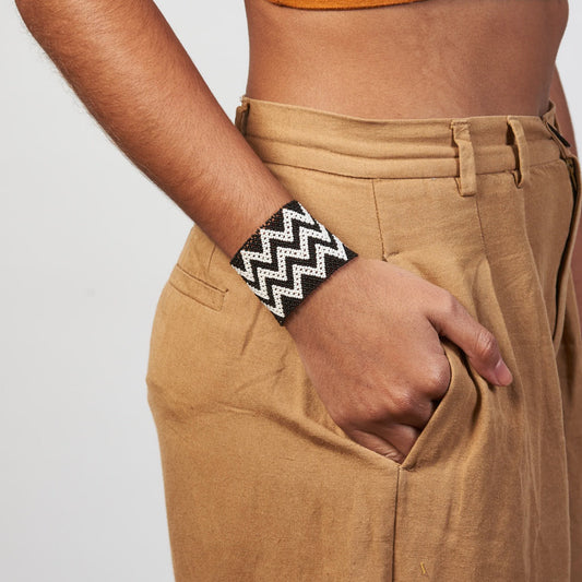 Pulseira Preto e Branco Povo Kayapó