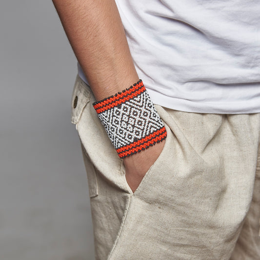Pulseira de Miçanga fio Elástico Povo Kamayurá