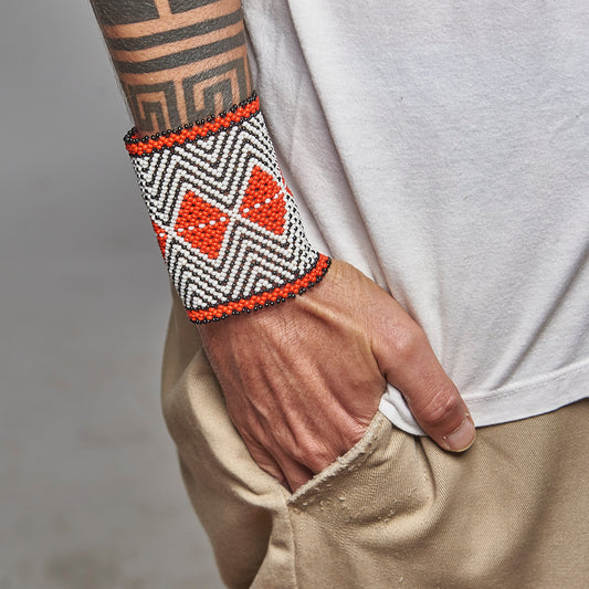Pulseira de Miçanga fio Elástico Povo Kamayurá