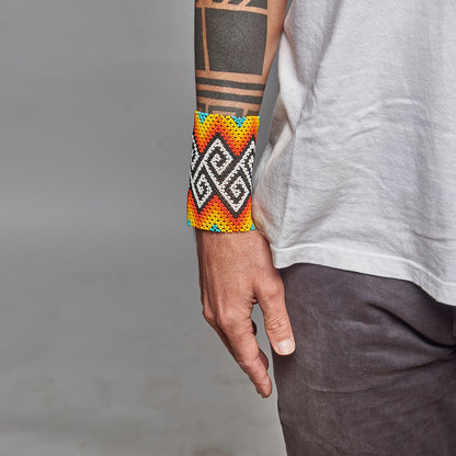 Pulseira de Miçanga fio Elástico Povo Kamayurá