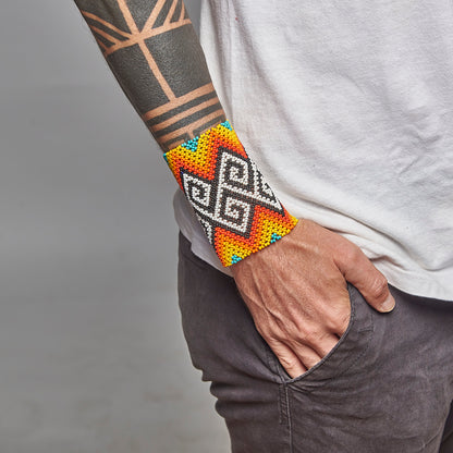 Pulseira de Miçanga fio Elástico Povo Kamayurá