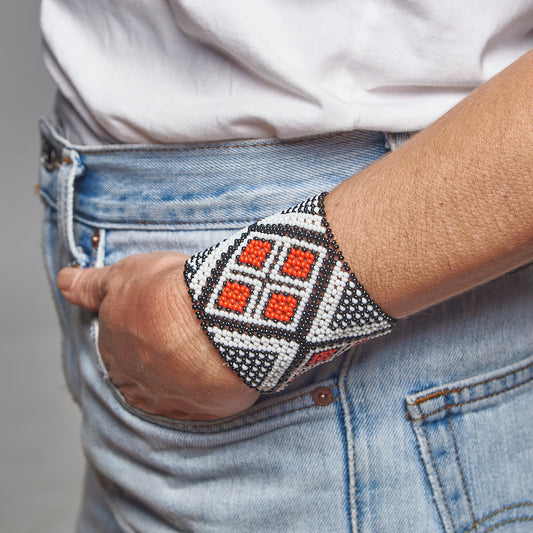 Pulseira de Miçanga fio Elástico Povo Kamayurá