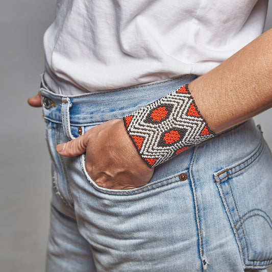 Pulseira de Miçanga fio Elástico Povo Kamayurá