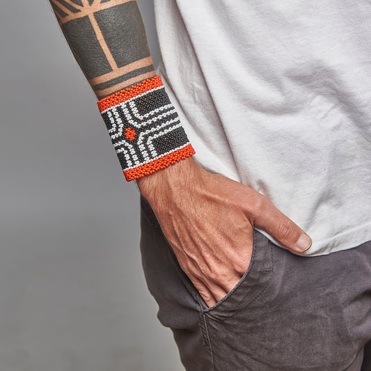 Pulseira de Miçanga fio Elástico Povo Kamayurá