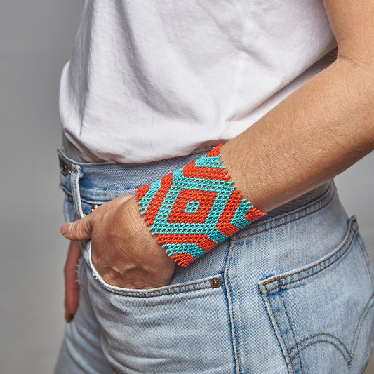 Pulseira Indígena de Miçanga Kayapó