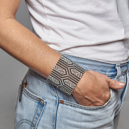 Pulseira Indígena de Miçanga Kayapó