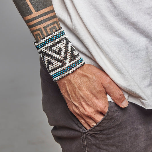 Pulseira de Miçanga fio Elástico Povo Kamayurá