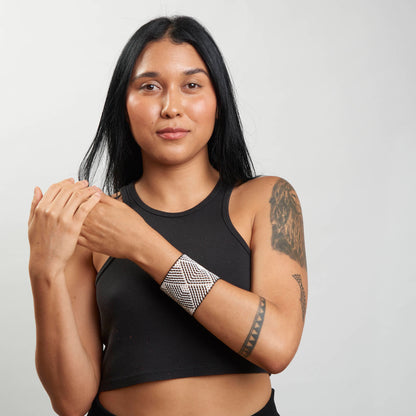 Pulseira de Miçanga fio Elástico Povo Waura