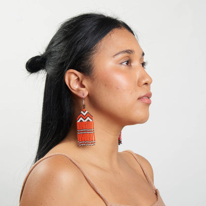 Brinco Artesanal de Miçanga Povo Kayapó