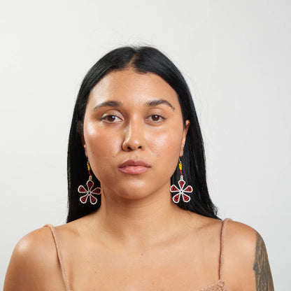 Brinco Artesanal de Miçanga Povo Kanela