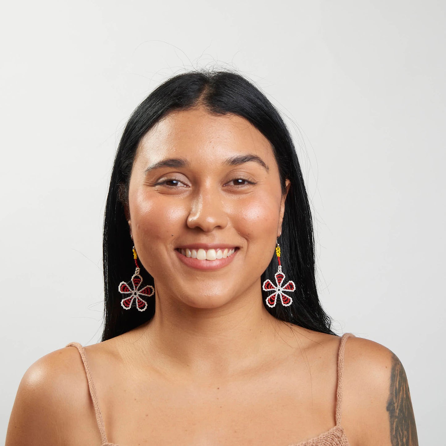 Brinco Artesanal de Miçanga Povo Kanela