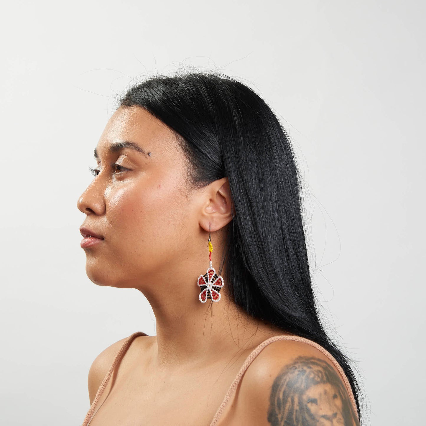 Brinco Artesanal de Miçanga Povo Kanela