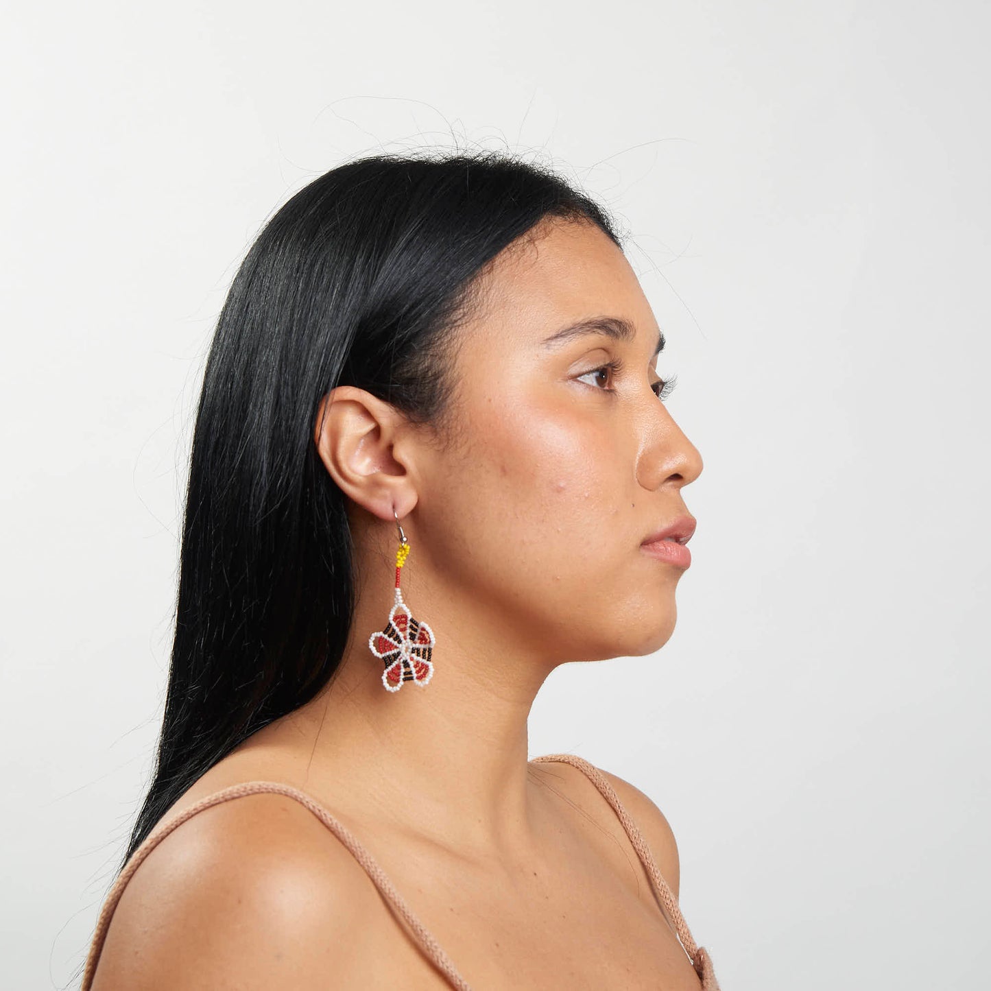 Brinco Artesanal de Miçanga Povo Kanela