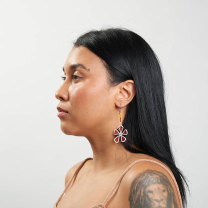 Brinco Artesanal de Miçanga Povo Kanela