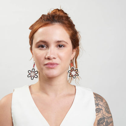 Brinco Artesanal de Miçanga Povo Kanela