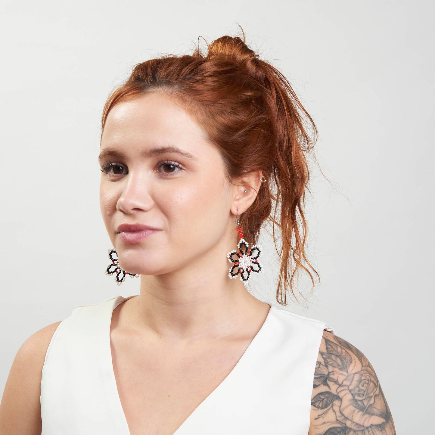 Brinco Artesanal de Miçanga Povo Kanela