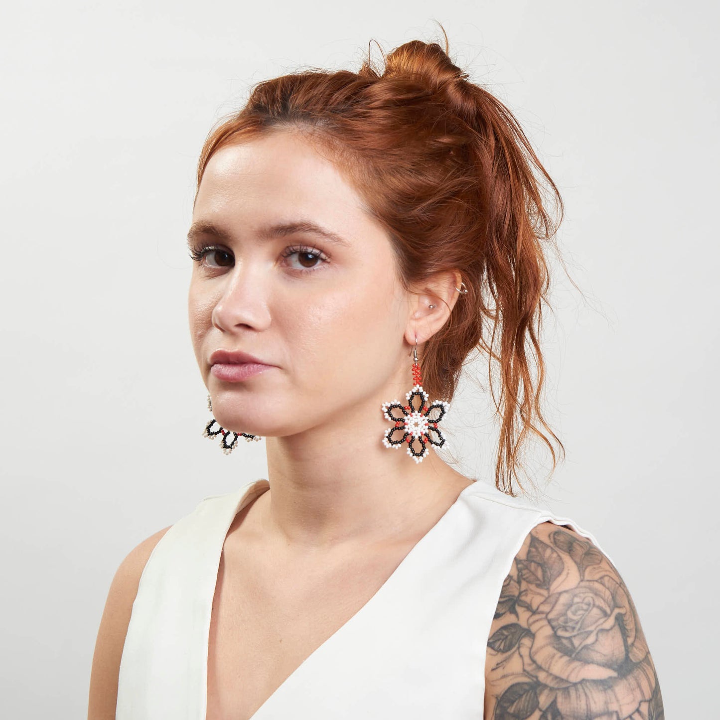 Brinco Artesanal de Miçanga Povo Kanela