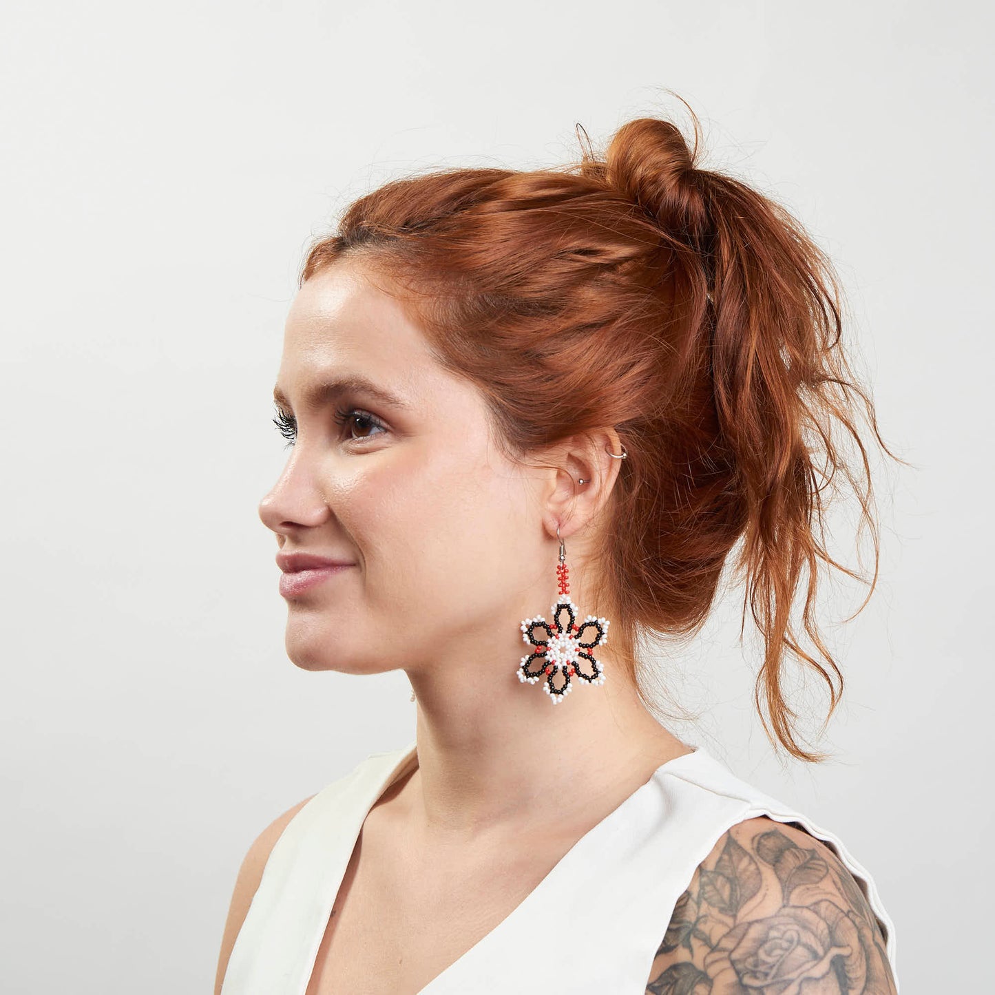 Brinco Artesanal de Miçanga Povo Kanela