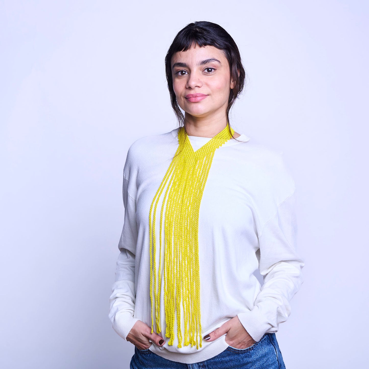 Colar Indígena de Miçanga Kayapó