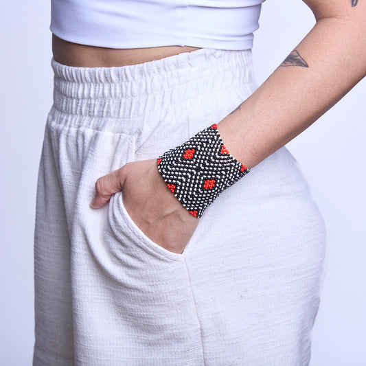 Pulseira de Miçanga fio Elástico Povo Kamayurá