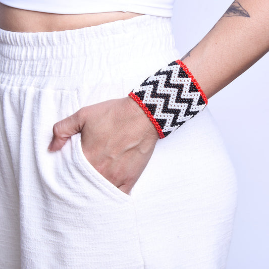Pulseira de Miçanga fio Elástico Povo Kamayurá