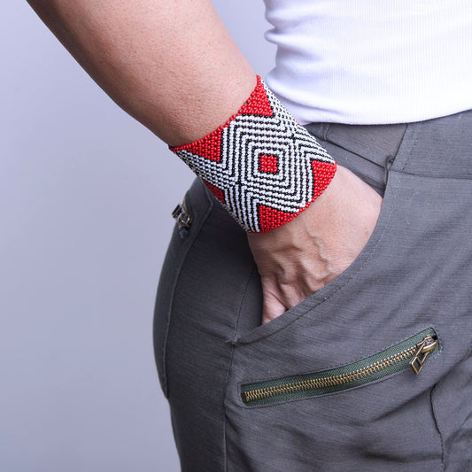 Pulseira de Miçanga fio Elástico Povo Kamayurá