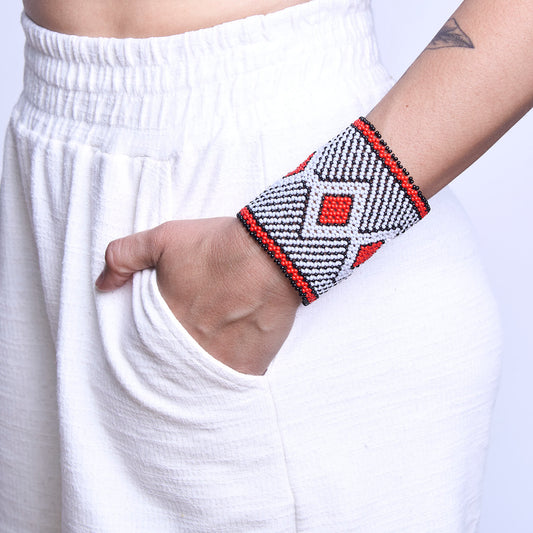 Pulseira de Miçanga fio Elástico Povo Kamayurá