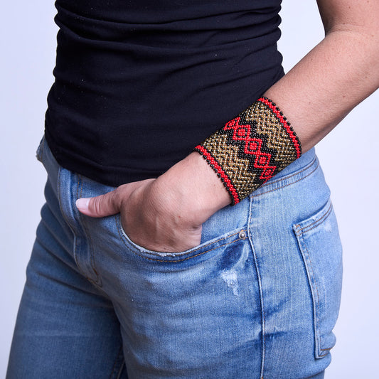 Pulseira de Miçanga fio Elástico Povo Kamayurá