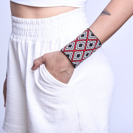 Pulseira de Miçanga fio Elástico Povo Kamayurá