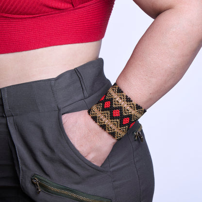 Pulseira de Miçanga fio Elástico Povo Kamayurá