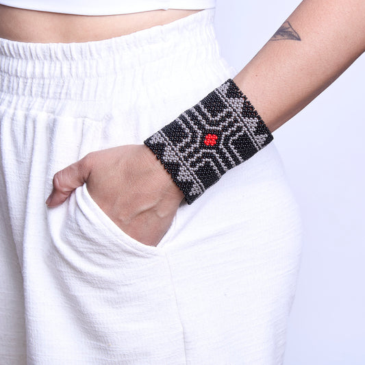 Pulseira de Miçanga fio Elástico Povo Kamayurá